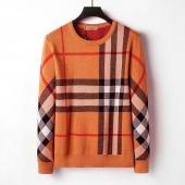 pull burberry homme pas cher orange left grid